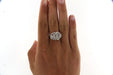 Ring Art Deco Ring, White gold and diamonds 58 Facettes 6471w