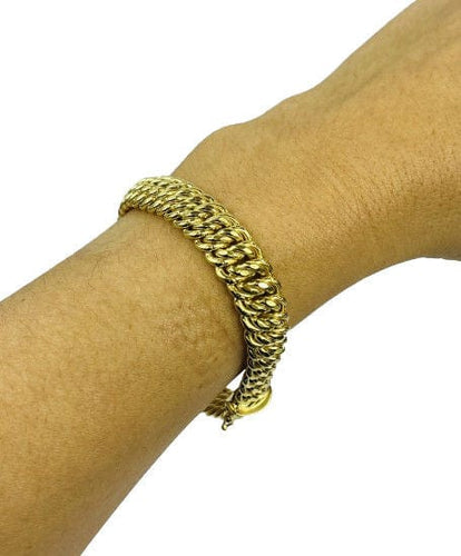 Bracelet Bracelet Maille Américaine Or jaune 58 Facettes 204000000798
