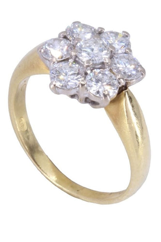 Bague 49 BAGUE FLEUR DIAMANTS 58 Facettes 073711