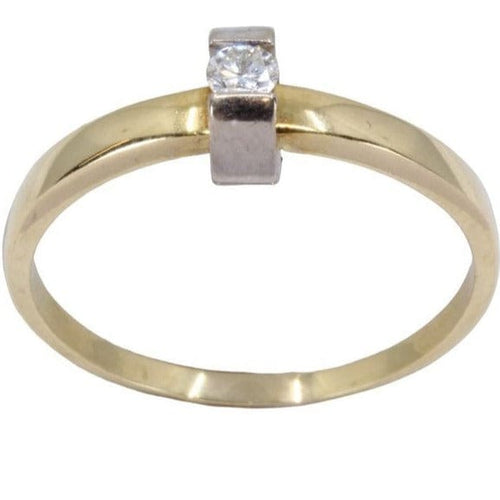 Bague Solitaire, 2 ors, diamants 58 Facettes 063631