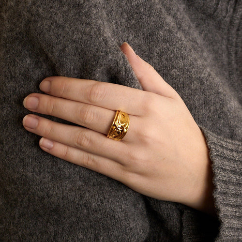 Bague 57 Bague Or jaune 58 Facettes