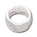 Ring 51 Chanel “Coco Crush Grand Model” ring in white gold and diamonds 58 Facettes