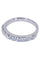 Bague 55 Demi alliance Or blanc Diamants 58 Facettes 079981