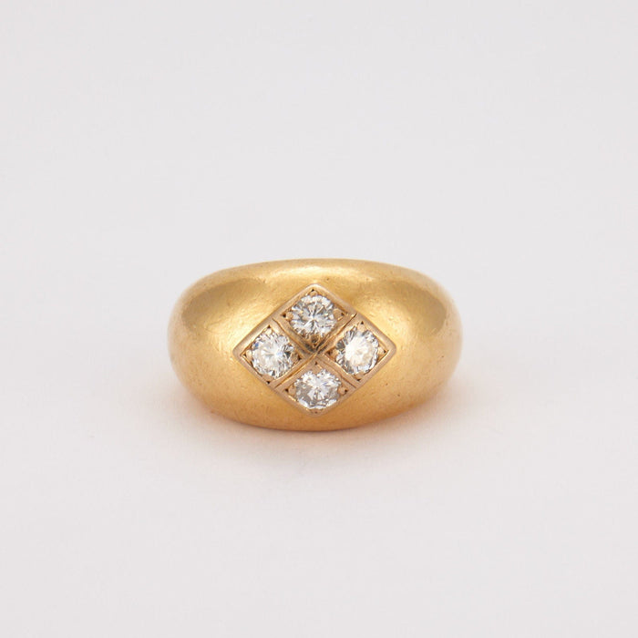 Bague 52 Bague Jonc Or Jaune Diamants 58 Facettes LOT 4119