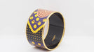 Bracelet Hermès enameled gold metal cuff bracelet 58 Facettes