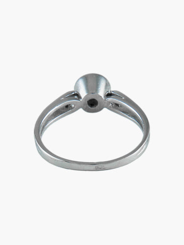 Bague Bague Solitaire serti clos 58 Facettes