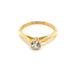 Yellow Gold Diamond Solitaire Ring 58 Facettes