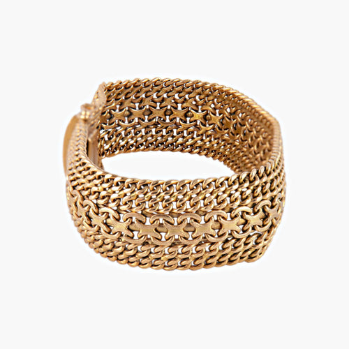 Bracelet Bracelet Manchette or jaune 58 Facettes