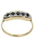 OLD SAPPHIRE GARTER RING 58 Facettes 042861