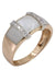 Bague BAGUE MODERNE NACRE ET DIAMANTS 58 Facettes 060511