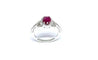Bague Bague femme or blanc diamants et rubis 58 Facettes