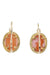 SLEEPING YELLOW GOLD CAMEO EARRINGS 58 Facettes 077711