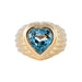 Ring 61 FRED Heart Ring Blue Topaz 58 Facettes