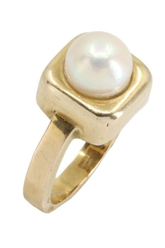 Bague BAGUE MODERNE PERLE 58 Facettes 052651