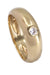 Ring 52 English bangle ring Yellow gold Diamond 58 Facettes 082001
