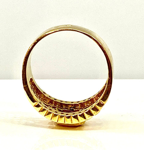 Bague 54 Bague Or jaune Rubis Diamants 58 Facettes AB227