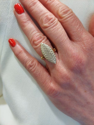 Bague 54 BAGUE MARQUISE DIAMANTS 58 Facettes 081241