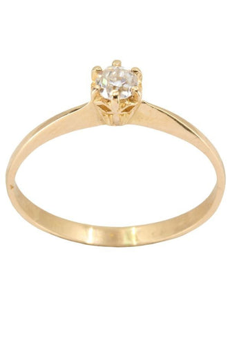 Bague SOLITAIRE ANCIEN DIAMANT 0.10 CARAT 58 Facettes 044441