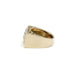 Ring 53 Tank Ring - Gold, Platinum & Diamonds 58 Facettes 230028SP