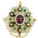 Antique brooch in 18-carat neo-renaissance gold 58 Facettes