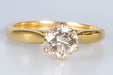 Ring 54 Solitaire ring Yellow gold Diamond 58 Facettes J5330495332-AIG6