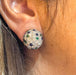Ring 50 Ring and earrings Platinum Diamonds Sapphires Emeralds 58 Facettes