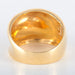 Ring 53 Large yellow gold bangle ring 58 Facettes 8286