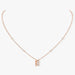 Messika necklace - Move Romane necklace in pink gold and diamonds 58 Facettes