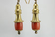 Earrings Antique coral gold earrings 58 Facettes 7322