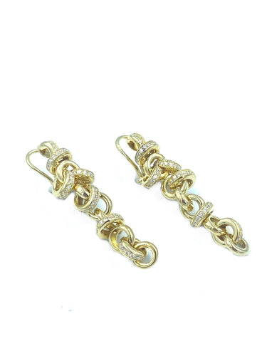 Boucles d'oreilles Boucles d’oreilles Or jaune & diamants 58 Facettes
