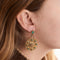 Boucles d'oreilles Pendants d'oreilles Rosaces Emeraudes Diamants 58 Facettes