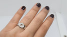 Ring Chopard Happy Diamond ring white gold 58 Facettes
