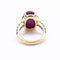 Bague 47.5 Bague en Or Rose, Tsavorite et Rubis 58 Facettes D360369CS