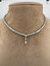 Collier Collier tennis centre marquise or blanc 58 Facettes N321