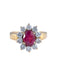 Bague 52 Bague Pompadour Rubis Diamants 58 Facettes