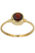 Ring 53 MODERN GARNET RING 58 Facettes 043591