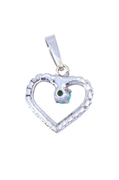 Pendentif PENDENTIF COEUR TURQUOISE 58 Facettes 064571