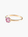 Bague 52 Bague Fleur Saphirs roses 58 Facettes