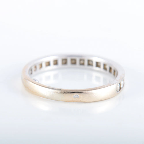 Bague 58 Demi-alliance 17 Diamants 58 Facettes JE455