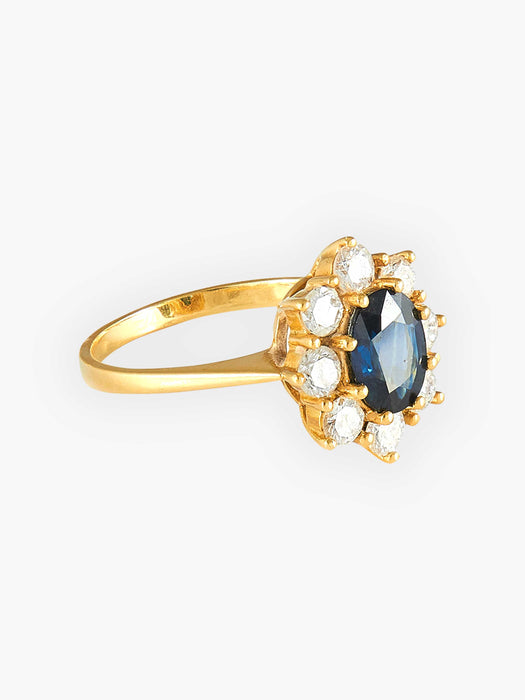 Bague Bague Marguerite Saphir et Diamants 58 Facettes HS19212