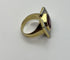 Bague Bague Tank or jaune, pierre rouge 58 Facettes 20400000495