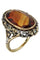 Bague 51 BAGUE ANCIENNE CITRINE DE MADÈRE ET TOURMALINE 58 Facettes 052371
