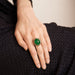 Ring 57 Emerald Ball Ring 58 Facettes 324.109