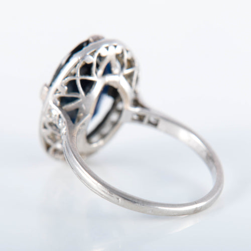 Bague 51 Bague Platine Saphir Diamants 58 Facettes 220400