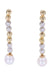 Earrings PEARL DIAMOND PENDANT EARRINGS 58 Facettes 075761