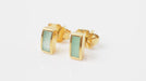 CLOZEAU earrings - Gold earrings Green resin 58 Facettes clozeau