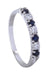 Bague 53 DEMI-ALLIANCE SAPHIRS ET DIAMANTS 58 Facettes 063401