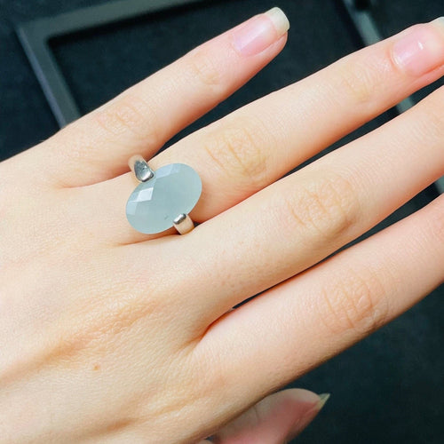 Bague 53 Bague Or Quartz Vert d'Eau 58 Facettes 20400000610