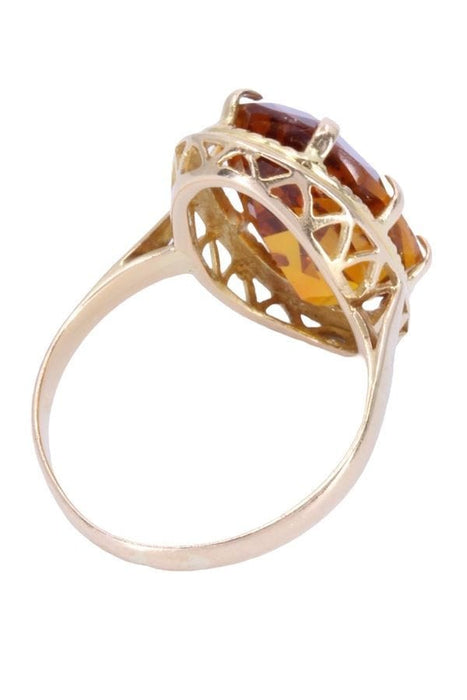 Bague BAGUE MODERNE SAPHIR ORANGE 58 Facettes 064691