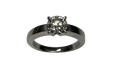 Ring 47 CARTIER - Solitaire 1895 Platinum Diamond 58 Facettes
